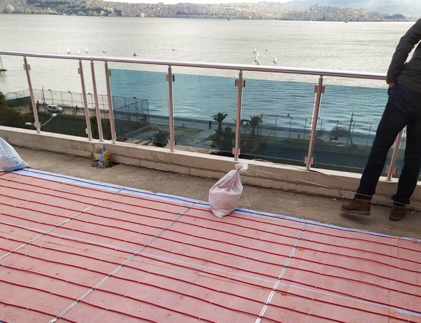 elektrik kablolu kış bahçesi ısıtma